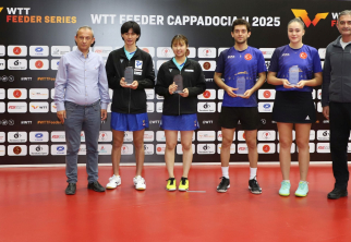 NEVÜ’de Düzenlenen ‘WTT Feeder Cappadocia 2025’te Dereceye Giren Sporculara Ödülleri Verildi