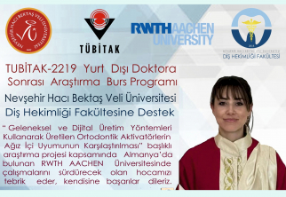 NEVÜ Öğretim Üyesine TÜBİTAK 2219 Yurt Dışı Doktora Sonrası Araştırma Bursu