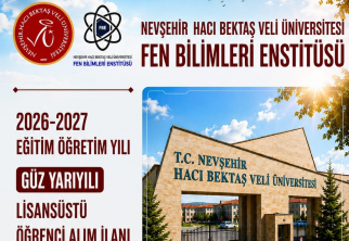 NEVÜ Fen Bilimleri Enstitüsü 294 Yüksek Lisans ve Doktora Öğrencisi Alacak