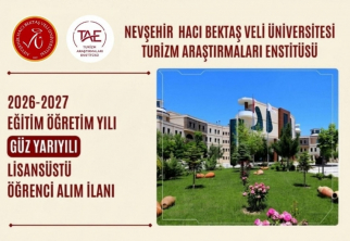 NEVÜ Turizm Araştırmaları Enstitüsü 156 Yüksek Lisans ve Doktora Öğrencisi Alacak